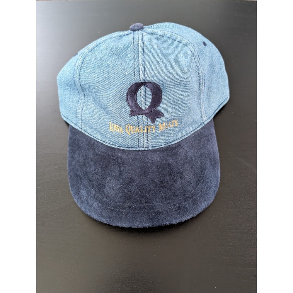 Iowa Quality‎ Meats Blue Denin BaseBall Cap Clasp Adjustable